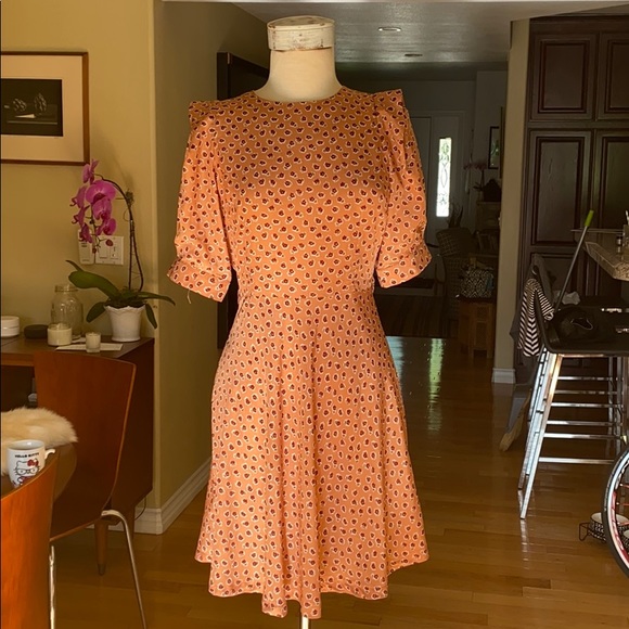 Louche floral puff sleeve dress - Picture 1 of 4